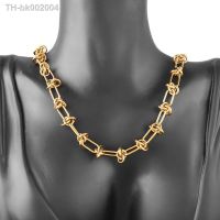✸ 316L Stainless Steel Chain Necklaces For Men High Quality Vintage Gold Color Choker Chain Necklaces Women Jewelry