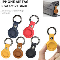 เคสสำหรับ Apple Airtags หรูหราหนัง Protector สำหรับ Airtag Locator Tracker Airtag กรณี Anti-Lost อุปกรณ์พวงกุญแจป้องกัน