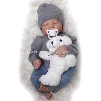 hot！【DT】▧✗  CUAIBB 46CM Soft and Silicone Vinyl Reborn Toddler LEVI Boy lifelike Newborn with Vein