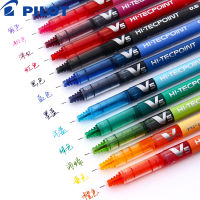 12 Count12 Colors PILOT BX-V5 Color Gel Pen Full Needle Flat Liquid Ballpoint Pen 0.5mm Large Capacity Office School Stationery