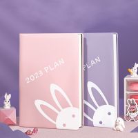 《   CYUCHEN KK 》 Agenda 2023 Planner Organizer ปฏิทินกระต่ายน่ารักไดอารี่ A5โน้ตบุ๊คและวารสารรายสัปดาห์ Notepad Daily Sketchbook Note Book Plan