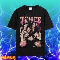 【HOT】เสื้อยืดเปล่า KAOS TWICE - KPOPStreetwear เสื้อยืดผู้ชายผู้หญิง100%cotton