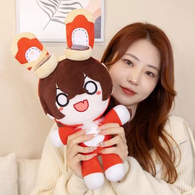 ใหม่เกม Genshin Impact Amber กระต่ายตุ๊กตา Plush Baron Bunny ตุ๊กตาของเล่นคอสเพลย์ Props ของขวัญสำหรับคริสต์มาสฮาโลวีน Carnival