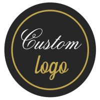 Wedding logo custom round label sticker company name date thank you wedding party gift sticker