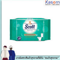 Scott Clean Care ทิชชูเปียก สำหรับเข้าห้องน้ำ 38 แผ่น สะอาดหมดจดกว่า 2 เท่า ทิ้งลงชักโครกได้ (1492)