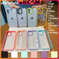 ??Ekcam ฝาหลังสีลูกกวาดกันกระแทก เคสไอโฟน13 เคสไอโฟน13pro เคสไอโฟน13promax วัสดุอะคริลิค เคสไอโฟน 7/8 Plus 11 12 13 pro promax x xs xr xsmax แบบนิ่ม ป้องกันการก