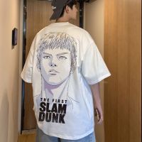 เสื้อยืดคอตตอน 100% เสื้อยืด Slam Dunk Master Film Co เสื้อยืดแขนสั้น Rukawa Maple Sakurado ดอกไม้และต้นไม้