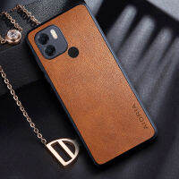 เคสโทรศัพท์สุดหรูสำหรับ A1 Xiaomi Redmi และหนัง PU แบบบางระดับพรีเมี่ยม Funda Coque Capa รูปแบบกรณีปกธุรกิจสำหรับ Redmi A2 Plus