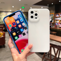 เคสโทรศัพท์กันกระแทกระดับไฮเอนด์สำหรับ iPhone 11 XS XR X 8 7 6S SE Pro Max Plus เลนส์กล้องซิลิโคนของเหลวปกป้องเต็มรูปแบบด้านหลังโทรศัพท์