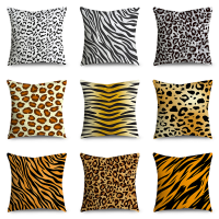 Brindle leopard animal stripes Design Cushion Cover Pillow Case Sofa Pillow Cover(45 cm x 45 cm)