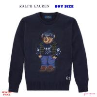 RALPH LAUREN POLO BEAR COTTON-WOOL SWEATER (BOYS SIZE 8-20 YEAR)