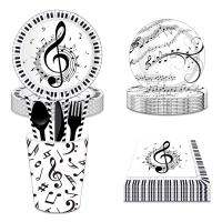 Piano Notes Music Party Decorations for Birthday Party Supplies Post-90s Notes Music Banner Balloons Cupcaker Toppe Meet supplie