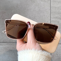 【 Cw】vintage Women S Sunglasses Men Outdoor Sun Glasses Square Oversizes Eyeglasses แว่นตาแฟชั่นใหม่