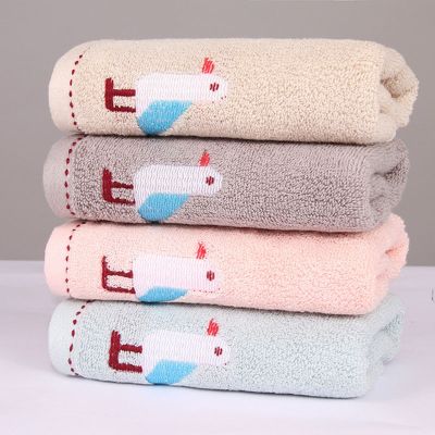 【jw】✑¤▲  Cotton Adult Was Product Face Cartoon Pattern Decorated Embroidery Absorbent Household Supply