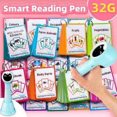 26 Categories 760 Cards Engliah Flah Cards Kids Montessori Talky Reading Pen 36 Clear Pockets Pocket Chart with Hook Smart Reading Pen