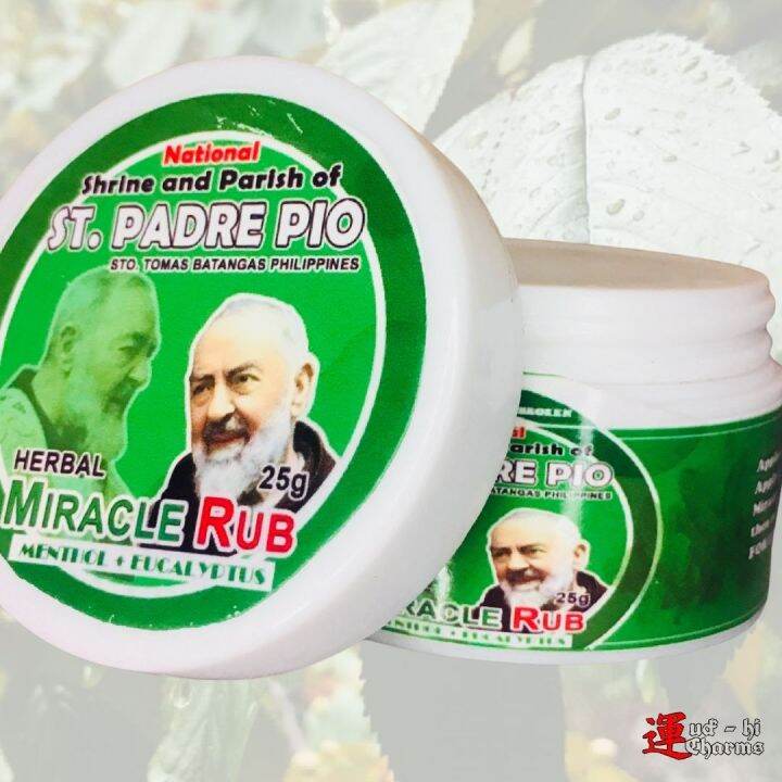 Luck-hi Charm Saint Padre Pio Miracle Healing Rub | Lazada PH