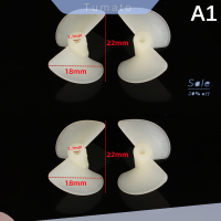 Tumato 2คู่ D22mm 26มม. CW CCW ไฟฟ้าใบพัดไนล่อนสกรูใบพัดใบไม้สองใบสีขาว DIY สำหรับเรือ Rc รุ่น2มม. เพลา