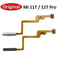 ของแท้ใหม่เหมาะสำหรับ Xiaomi Mi 11T Mi11t Pro เซ็นเซอร์ลายนิ้วมือบ้านปุ่มเมนูกุญแจด้วยไฟอ่อน