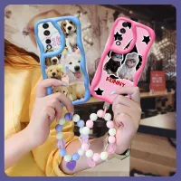 Wave border luxurious Phone Case For Huawei Honor80 Pro 5G soft case Dirt-resistant Girl bracelet texture Waterproof