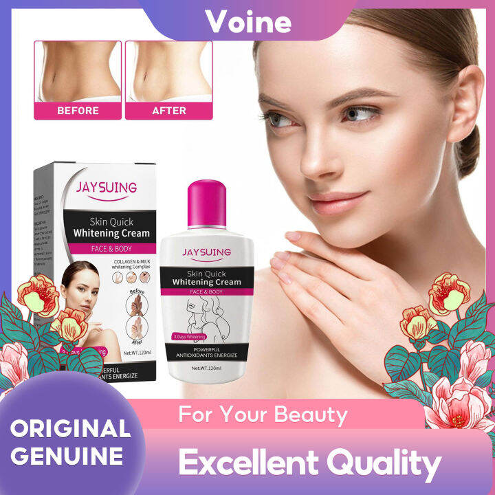 Jaysuing Skin Quick Whitening Cream With Collagen Milk For Face Body