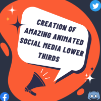 Creation of Amazing Animated Social Media lower thirds | Facebook | Twitter | YouTube