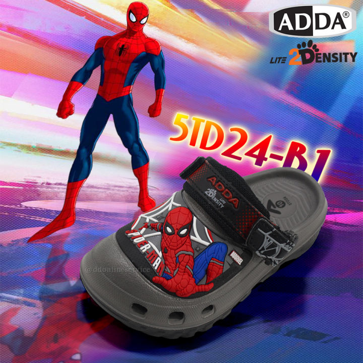 adda-รองเท้าแตะเด็กปิดหัว-ลายสไปเดอร์แมน-รองเท้าหัวโตเด็ก-หุ้มหัว-เด็ก-spider-man-รุ่น-5td24-b1