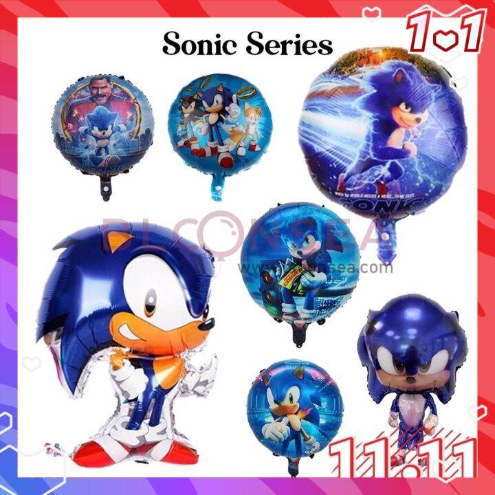 Sonic The Hedgehog Foil Balloon Theme Set Aluminum Shape Cartoon Toy ...