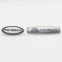 Maybach คลิปติดเบาะนั่งตรารถทำด้วยเหล็ก3D 2ชิ้น/1คู่,อุปกรณ์ตกแต่งสัญลักษณ์พนักพิงศรีษะแผ่นสติกเกอร์ติดรถยนต์คอนโซล