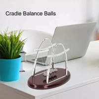 Cradle Balance Balls Science Physics Gadget โต๊ะของเล่นอุปกรณ์เสริมของขวัญสำหรับตกแต่งบ้านสำนักงาน