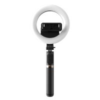 Q07 Bluetooth Selfie Stick Remote Control Tripod Handphone Live Camera Self-Timer Artifact Rod Wihe 6Inch Fill Light