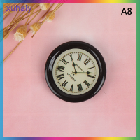 xuhaiy 1:12ตุ๊กตาเรซิ่น Miniature Wall CLOCK Home Decor อุปกรณ์เสริมเฟอร์นิเจอร์ของเล่น