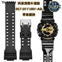 สายแทน casio สายนาฬิกา GA100/110 สีดำทอง G-SHOCK อุปกรณ์เสริมชายและหญิง 16MM