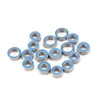 16PCS Rubber Sealed Ball Bearing Kit For Tamiya TT02 TT-02 TT02D TT-02D 1/10 RC Car Upgrades Parts Accessories Electrical Circuitry Parts