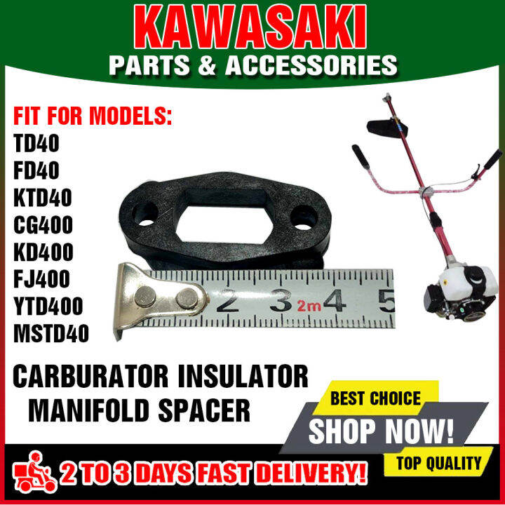 Kawasaki Grass Cutter Spare Parts Insulator Manifold Spacer Carburator ...