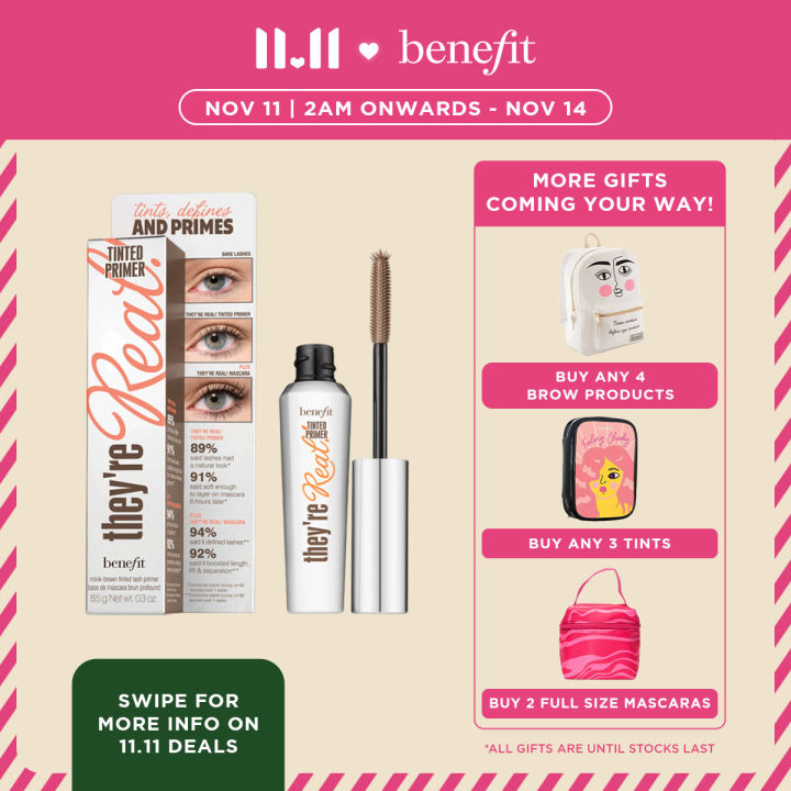 Benefit Cosmetics Theyre Real Tinted Eyelash Primer 85g Lazada Ph 