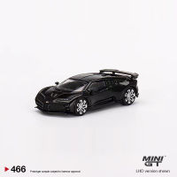 MINI GT 1:64รุ่นรถ Buga Centodieci Alloy Die-Cast Running Vehicle #466 LHD สีดำ