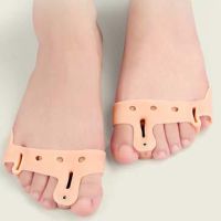 FAPKYL Bunion Protector อุปกรณ์ดูแลเท้าที่ยืดหัวแม่มือ Ic ที่รัดนิ้วเท้าเครื่องแยกแผ่นรองเท้าสะดวกสบายซิลิโคนคั่นนิ้วเท้าผู้ชาย/ผู้หญิง