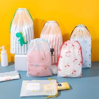 【LZ】∏❡❂  1pcs Transparent Drawstring Storage Bag Clothes Underwear Shoes Organizer Pouch Travel Toiletries Cosmetic Cartoon Storage Bag