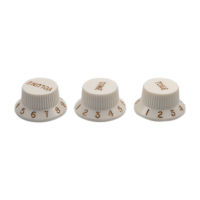 Musiclily Ultra Universal Fitting Size Strat Knobs 2 Tone 1 Volume Set for Fender Stratocaster ST Style Electric Guitar