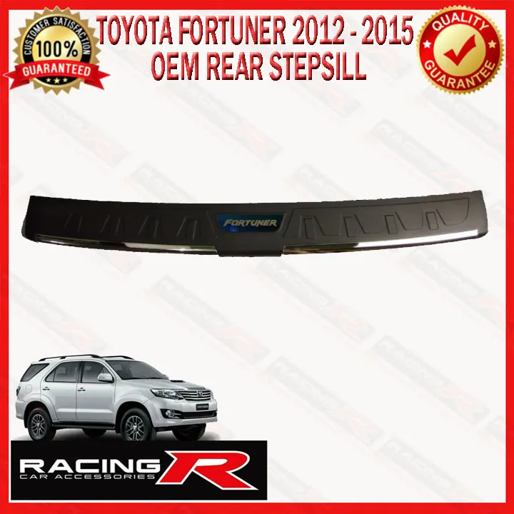 Toyota Fortuner To Rear Bumper Step Sill Guard