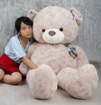 RadaToys ตุ๊กตาหมี จัมโบ้ ขนกุหลาบ ลายปัก Gift for you ที่แขน ขนาด 1.5 เมตร ขนฟูนุ่มๆ สีครีม พร้อมส่ง