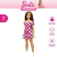 ตุ๊กตา Barbie ตุ๊กตา Barbie สำหรับเด็กผู้หญิง Barbie ตุ๊กตา Barbie Fashionista ดั้งเดิม171-ด้วยเดรสลายจุด