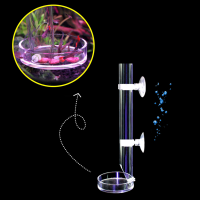 กุ้งให้อาหารหลอด Feederdish พิพิธภัณฑ์สัตว์น้ำถังถาดอะคริลิชาม Betta กรวยสถานีซัพพลายน้ำเกลือคริสตัล