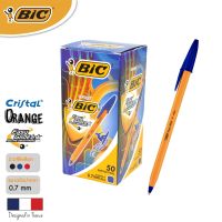 BIC บิ๊ก ปากกา Orange ด้ามส้ม ปากกาลูกลื่น หมึกน้ำเงิน หัวปากกา 0.7 mm. จำนวน 50 ด้าม