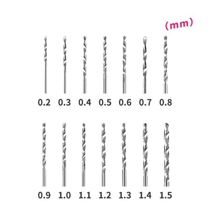 toolsnest-สว่านเจาะโลหะแบบก้านตรง0-2-1-5มม-set-mata-bor-แบบ-hss-14ชิ้นสำหรับงานวิศวกรรม