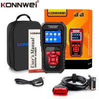 Konnwei KW850บลูทูธไร้สาย OBD2/เครื่องอ่านโค้ด EOBD วินิจฉัยรถอินเทอร์เฟซเครื่องสแกนเนอร์อุปกรณ์ตรวจสอบรถยนต์ Universal OBD2เครื่องมือสแกนอัตโนมัติ OBD2บลูทูธ