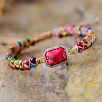 Geometric Charm Bracelets Homme Sea Sediment Jasper String Braided Friendship Braclets Woven Wrap Wristband Women Jewelry Charms and Charm Bracelet