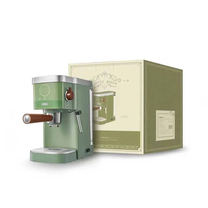 Konka Italian Coffee Machine Retro Home and Commercial Semiautomatic