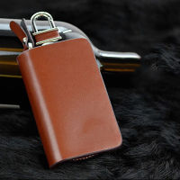 【cw】 Factory Direct Car Key High Quality Keychain Cattle Back Skin Hard leather bag 【hot】