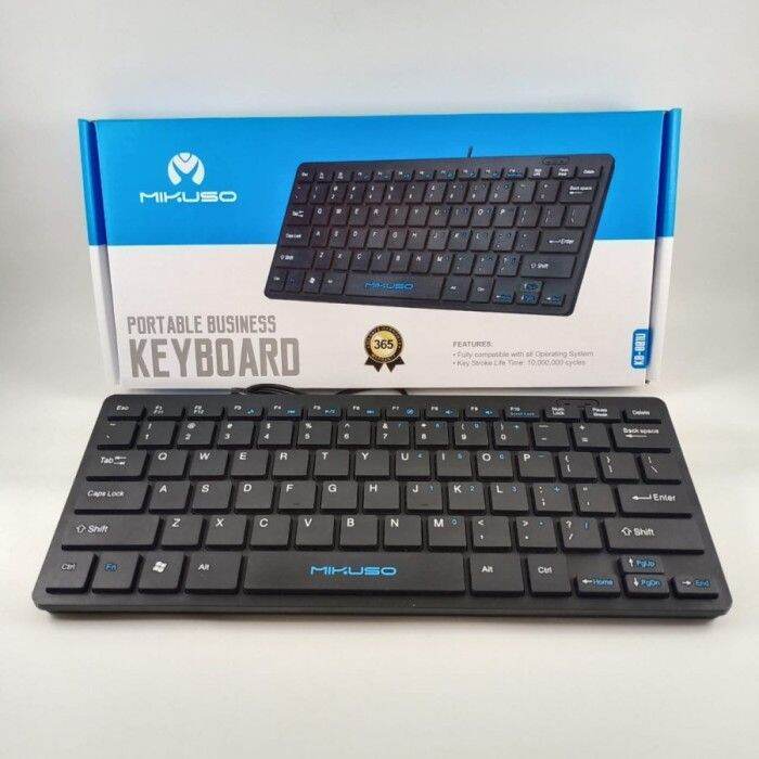 Mikuso KB-001U Keyboard PC Keyboard USB Portable Keyboard Komputer ...